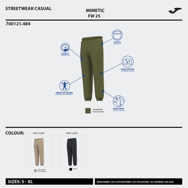 JOMA MIMETIC HOSSZÚNADRÁG FEKETE