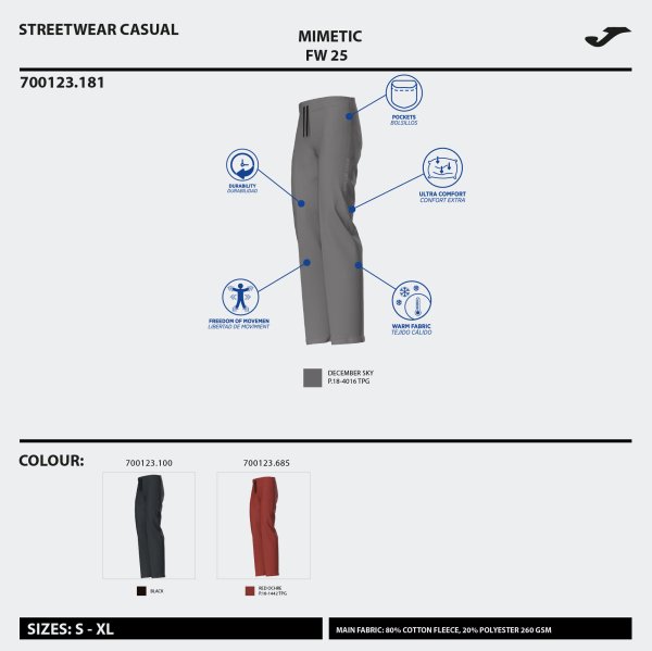 JOMA MIMETIC HOSSZÚNADRÁG PIROS