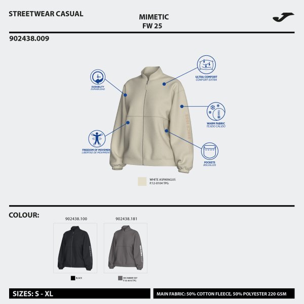 JOMA MIMETIC BOMBER DZSEKI FEKETE