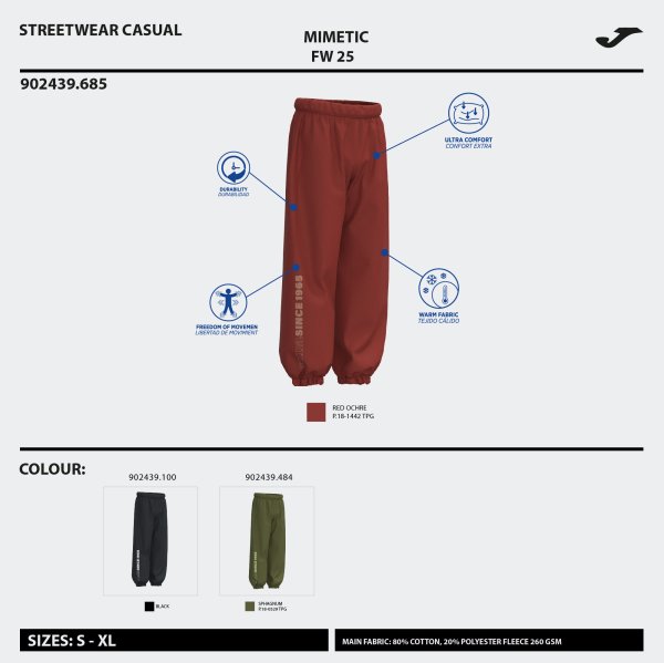 JOMA MIMETIC HOSSZÚNADRÁG FEKETE