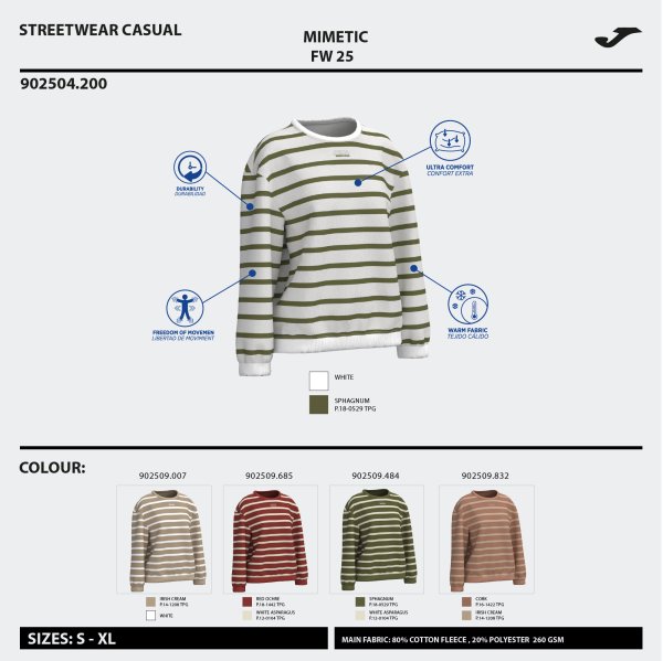 JOMA MIMETIC PULÓVER VILÁGOSBARNA