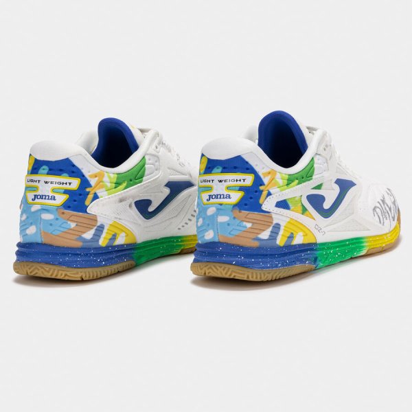 JOMA DZ-7 FUTSAL TEREMCIPŐ DZ7W2582IN "DYEGO" FEHÉR SÁRGA ZÖLD