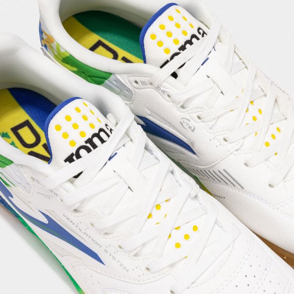JOMA DZ-7 FUTSAL TEREMCIPŐ DZ7W2582IN "DYEGO" FEHÉR SÁRGA ZÖLD