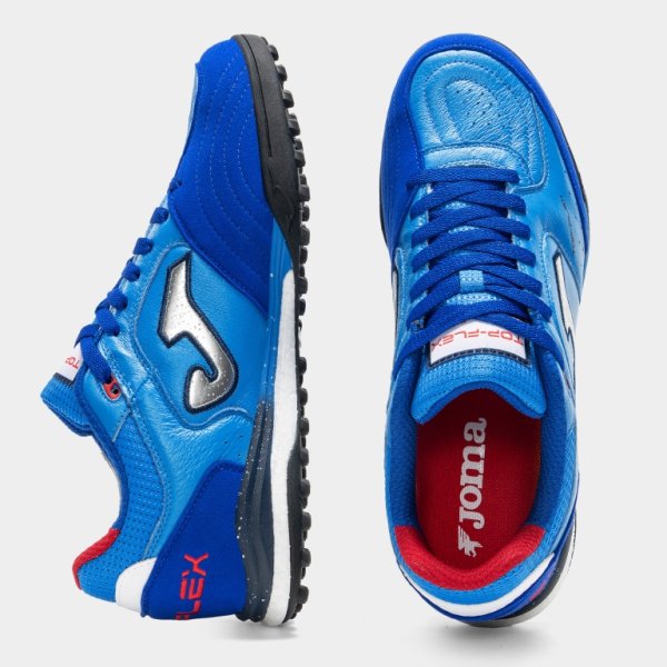 JOMA TOP FLEX REBOUND BŐR MŰFÜVES FUTBALLCIPŐ KÉK