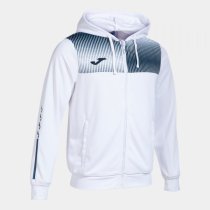 Joma Supernova IV cipzáras kapucnis pulóver fehér-sötétkék