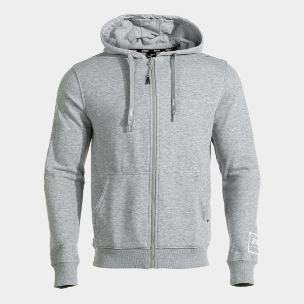 Joma Urban Street cipzáras kapucnis pulóver melange szürke
