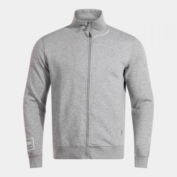 Joma Urban Street teljes cipzáras pulóver melange szürke