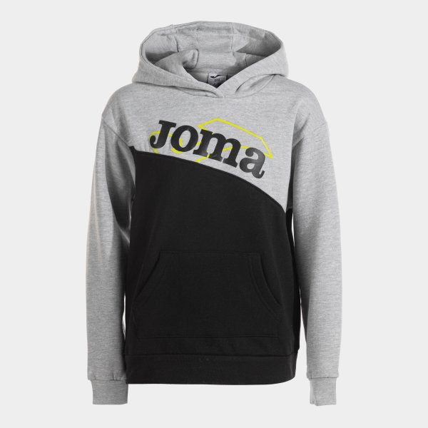 Joma Park kapucnis pulóver fekete-melange szürke