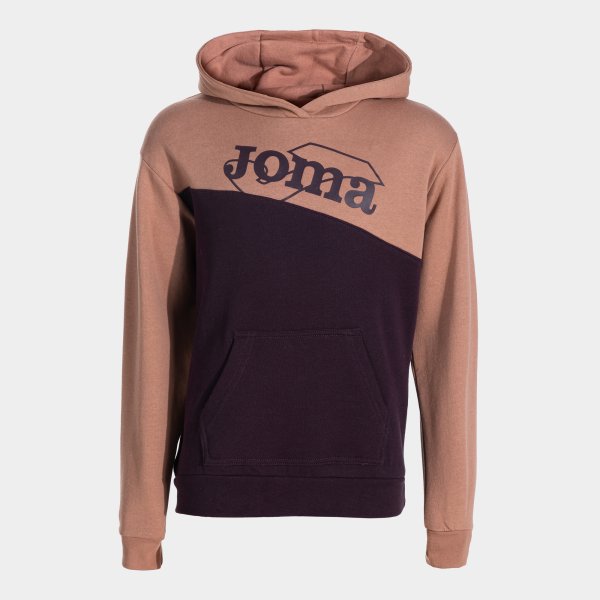 Joma Park kapucnis pulóver camel-bordó