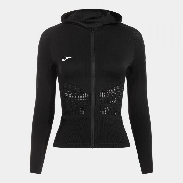 Joma R-Trail Nature cipzáras kapucnis pulóver fekete